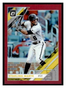 2019 Donruss Optic #119 Starling Marte Red #/60 - Picture 1 of 2