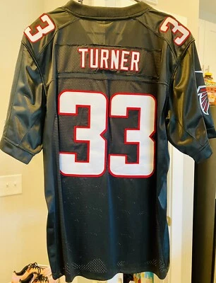 Camiseta deportiva para hombre Atlanta Falcons Michael Turner #33 Nike negra 3XL NFL juego en el campo Foto 1 de 4