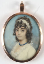 Hugh Bridport (1794-1868) "Young American (?) lady", miniature, 1816 (?)