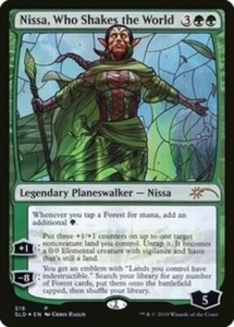 1X FOIL Stained Glass Nissa, Who Shakes the World Secret Lair SL MtG - Picture 1 of 1