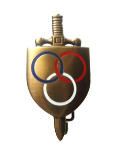 INSIGNE/ BREVET SPORTIF MONITEUR E.P.S ECHELON BRONZE FAB. DRAGO - Picture 1 of 2