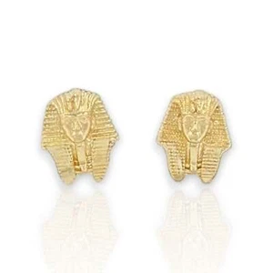 Pharaoh Earrings - 10k Yellow Gold - Picture 1 of 2