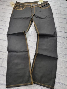 Vintage Black Label Premium Denim Goods Jeans Mens 34x34” Black Boot Cut  - Picture 1 of 12