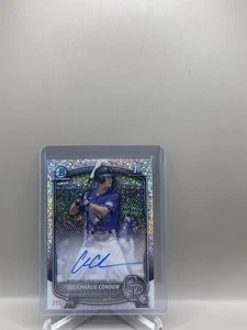 Charlie Condon 2025 Bowman Chrome 1st Auto Speckle /299 Rockies #CPA-CC SP - Photo 1/2