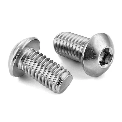 M8-1.25 x 12mm Button Head Socket Cap Screws Bolts, Stainless Steel 18-8 (304... - Image 1 of 4