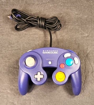 Nintendo GameCube Controller Indigo Purple DOL-003 OEM Official Tested - Image 1 of 4