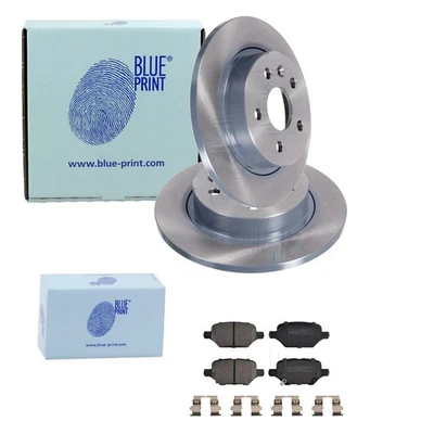 BLUE PRINT Discos de Freno 268mm + Pastillas Traseras Apto para Opel Moca / X - Imagen 1 de 4