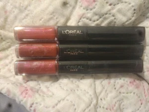 (3) Loreal Infallible Pro Last 2-Step Lip Color New In Packaging 217 Cherry Noir - Picture 1 of 2
