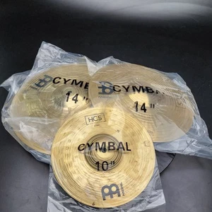 Meinl HCS Cymbals Set of 4: 16" Crash, 10" Splash, 14" Hi-Hat 🥁🎶 - Picture 1 of 18