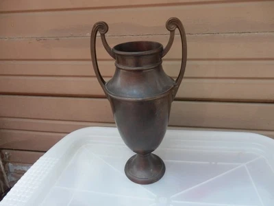 Vintage Bronze Urn, Neoclassical Motif, 12" x 6" - Image 1 of 4