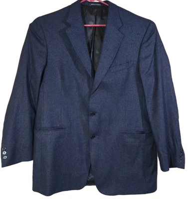 DANIEL CREMIEUX mens Dark blue  sport coat jacket blazer 44 Long Big Tall - Image 1 of 4