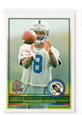 1996 Topps Draft Picks 40th Anniv Marvin Harrison #426 RC Colts Rookie Legend NM - Image 1 of 2