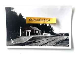 Vintage Lydham Heath Railway Station B/W Photograph - Picture 1 of 10