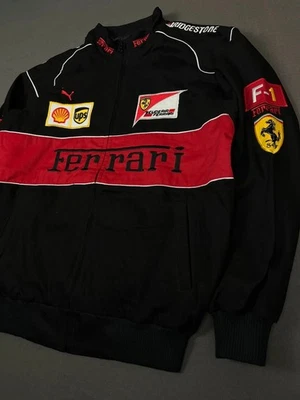 Ferrari Formula 1 Puma JH Design Vintage Racing Jacket Black/Red L - Image 1 of 4