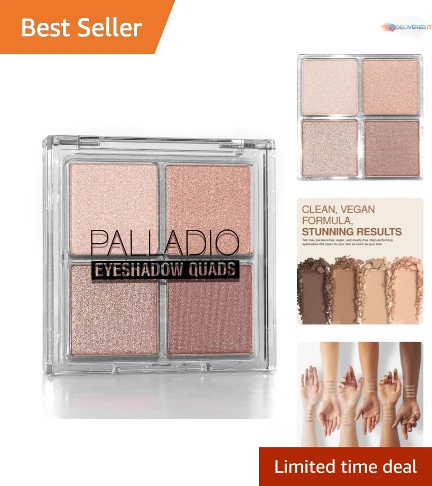 Eyeshadow Quad Palette Botanical Nourishing Matte & Metallic Shades - Image 1 of 4