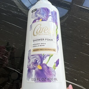 Caress Botanicals Midnight Iris & Vanilleschote Duschschaum 13,5 Oz. Neu - Bild 1 von 8