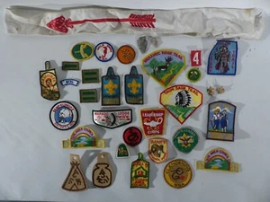 Parches vintage Boyscout BSA años 70 St. Louis punta de flecha faja flor de lis - Imagen 1 de 9