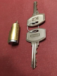 Stanley K2 Commercial Hardware 6 Pin Lock Cylinder and 2 Keys - Picture 1 of 2