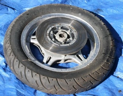 1975-79 HONDA GOLD WING GL 1000 REAR RIM TIRE NICE - Image 1 of 4