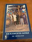 1987-88 Sacramento Kings Basketball Media Guide Kenny Smith Reggie Theus
