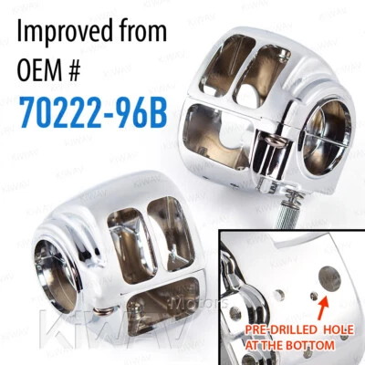 Repuesto carcasa interruptor cromo se adapta a Harley 09-13 XL883N, 10-13 cuarenta y ocho Foto 1 de 4