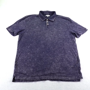 32 Bar Blues Shirt Mens XL Blue Tie Dye Casual Short Sleeve Lightweight Cotton - Picture 1 of 9
