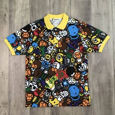 BAPE Milo Animal safari polo shirt a bathing ape NIGO Size S - Image 1 of 4