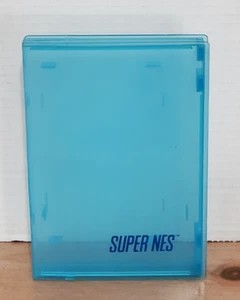 Super Nintendo NES Original Vintage Clamshell Blue Case Plastic - Picture 1 of 4