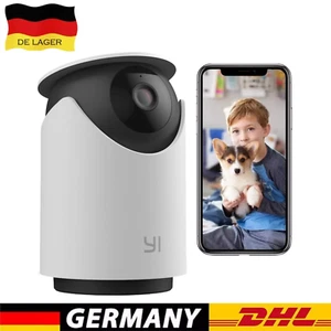 YI 1080P Überwachungskamera innen 360°Nachtsicht Haustierkamera/Babyphone Kamera - Bild 1 von 7