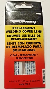 FORNEY #56800 Clear WELDING COVER LENS 4.25 X 2" ANSI Z87.1 - NEW - Picture 1 of 1