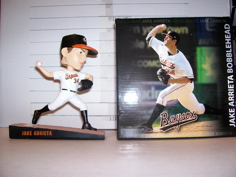 2012 JAKE ARRIETA  CHICAGO CUBS BOWIE BAYSOX BOBBLEHEAD SGA NEW IN BOX Cover
