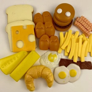 Vintage Play Food Lot McDonalds Nuggets Fries Burger Breakfast Incomplete Sets - Picture 1 of 9