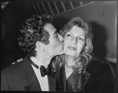 Michael Feinstein & Princess Yasmin Aga Khan 1988 7x9 Press Photo - Imagem 1 de 2