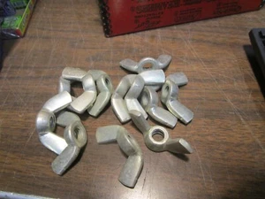 12 NOS Heavy Duty 7/16" - 14 TPI Zinc Plated Cast Steel Wing Nuts USA - Picture 1 of 3