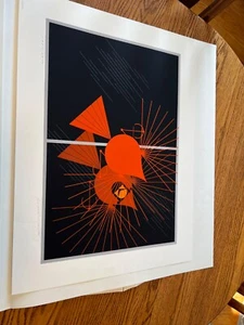 Charley Harper Charley Harper "Signed" Limited Ed. Serigraph ~SEEING RED... - Picture 1 of 5