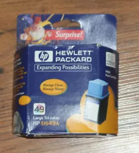 Neu andere HP 49 Tri-Color Tinte HP 51649A groß abgelaufen Dez 2001 - Bild 1 von 4