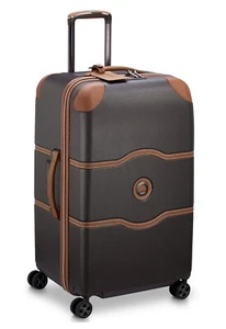 Delsey Chatelet Air 2.0 26" Check-In Spinner Trunk Suitcase Luggage, Chocolate - Picture 1 of 14