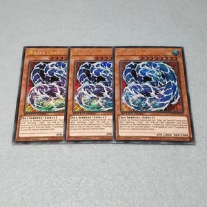 Yugioh Water Dragon SGX2 1st Edition Secret Rare 3 Card Set NM - Picture 1 of 1