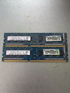 Hynix 4GB (2x2GB) 1Rx8 PC3 12800U-11-11-A1 Desktop RAM HMT325U6CFR8C - Picture 1 of 1