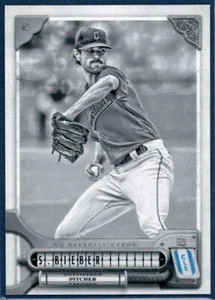 Shane Bieber 2022 Topps Gypsy Queen #88 Black & White Parallel #d/50 Guardians - Picture 1 of 2