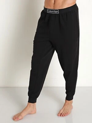 Calvin Klein Reimagined Heritage Pijama Dormir Pantalones Jogger, Logo Delantero Trasero Foto 1 de 4