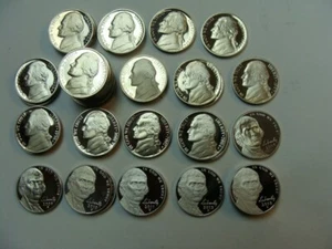 ROLLO MIXTO 40 DCAM PROOF JEFFERSON NICKELS 1984-2018, ENVÍO GRATUITO EN EE. UU. - Imagen 1 de 1