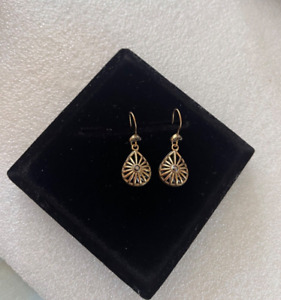 Pilgrim Gold Tone Crystal Earrings For Pierced Ears