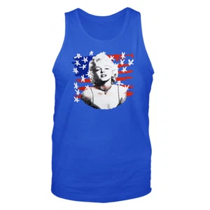 Monroe Front of US Flag American Pop Culture Icon GraphicTank Top - Bild 1 von 8
