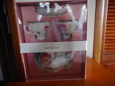 Grace Teaware Pink Rose 5-Piece  Boxed Tea Set NEW