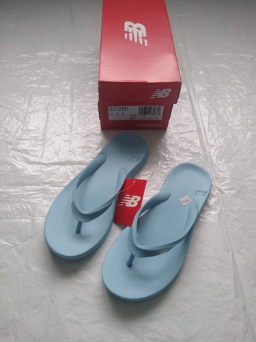 New balance sandali donna blu chiaro ciabatte infradito taglia 4 nuovi