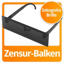 Zensurbalken Brille Zensur Balkenbrille Zensurbalkenbrille Party Sonnenbrille