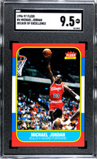 1996-97 Fleer #4 Michael Jordan Decade Of Excellence SGC 9.5 MT+