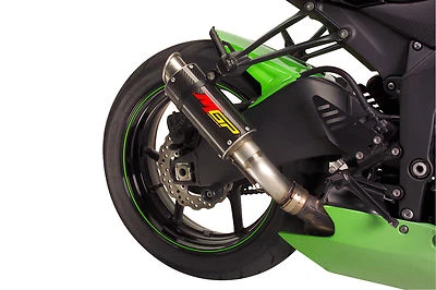 Sistema/silenciador de escape de fibra de carbono ZX6R MGP 2009-2020 Foto 1 de 4