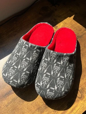 Star Wars Darth Vader Black Red Gray Cozy Slippers - Image 1 of 4